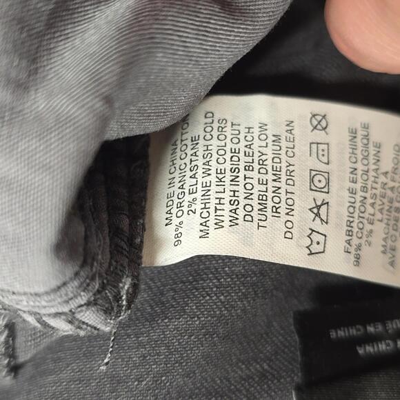 NWT Prana Washed Black Jean Shorts Size 28 - Picture 5 of 5